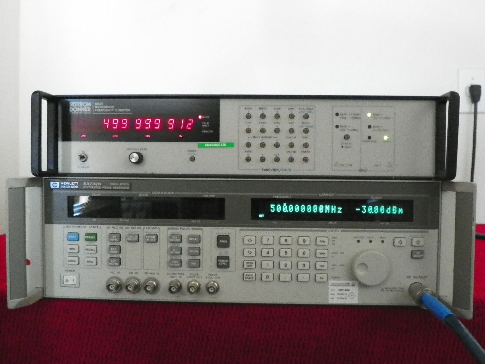 Systron Donner 6030 microwave frequency counter 10hz-26.5Ghz w/opt 02,04,& 06 Systron Donner 6030 microwave frequency counter 10hz-26.5Ghz w/opt 02,04,& 06